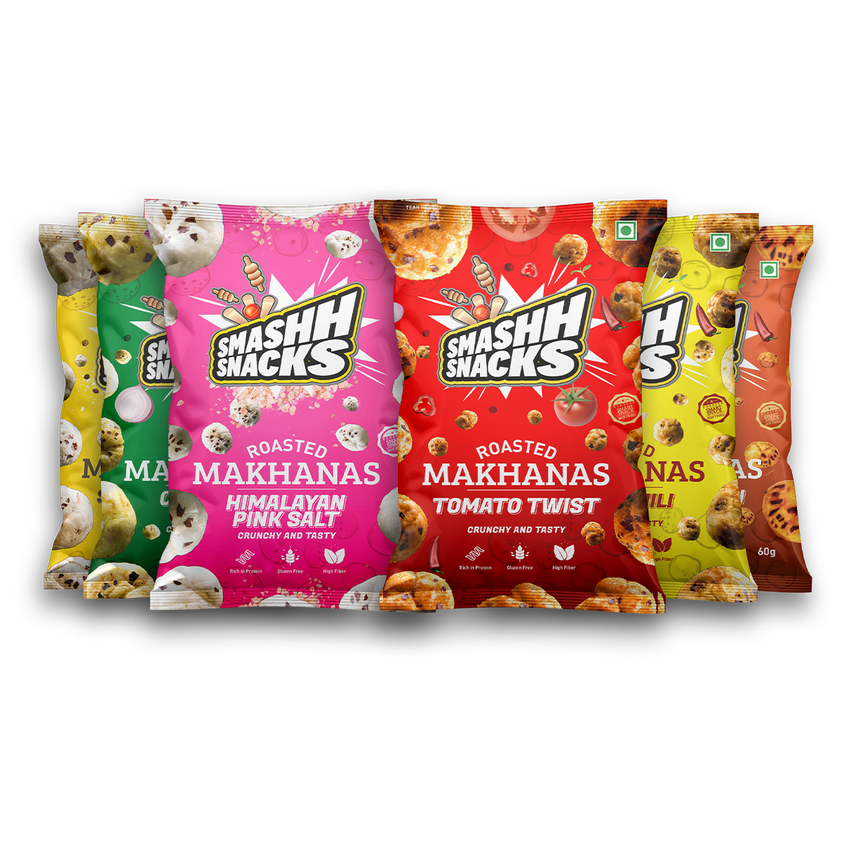 Makhana Combo- Pack of 6 (20g x 6=120g)