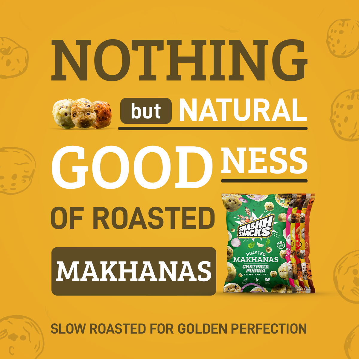 Makhana Combo- Pack of 6 (20g x 6=120g)