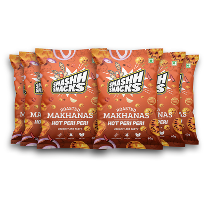 Hot Peri Peri Makhana- Pack of 6 (26g x 6=156g)