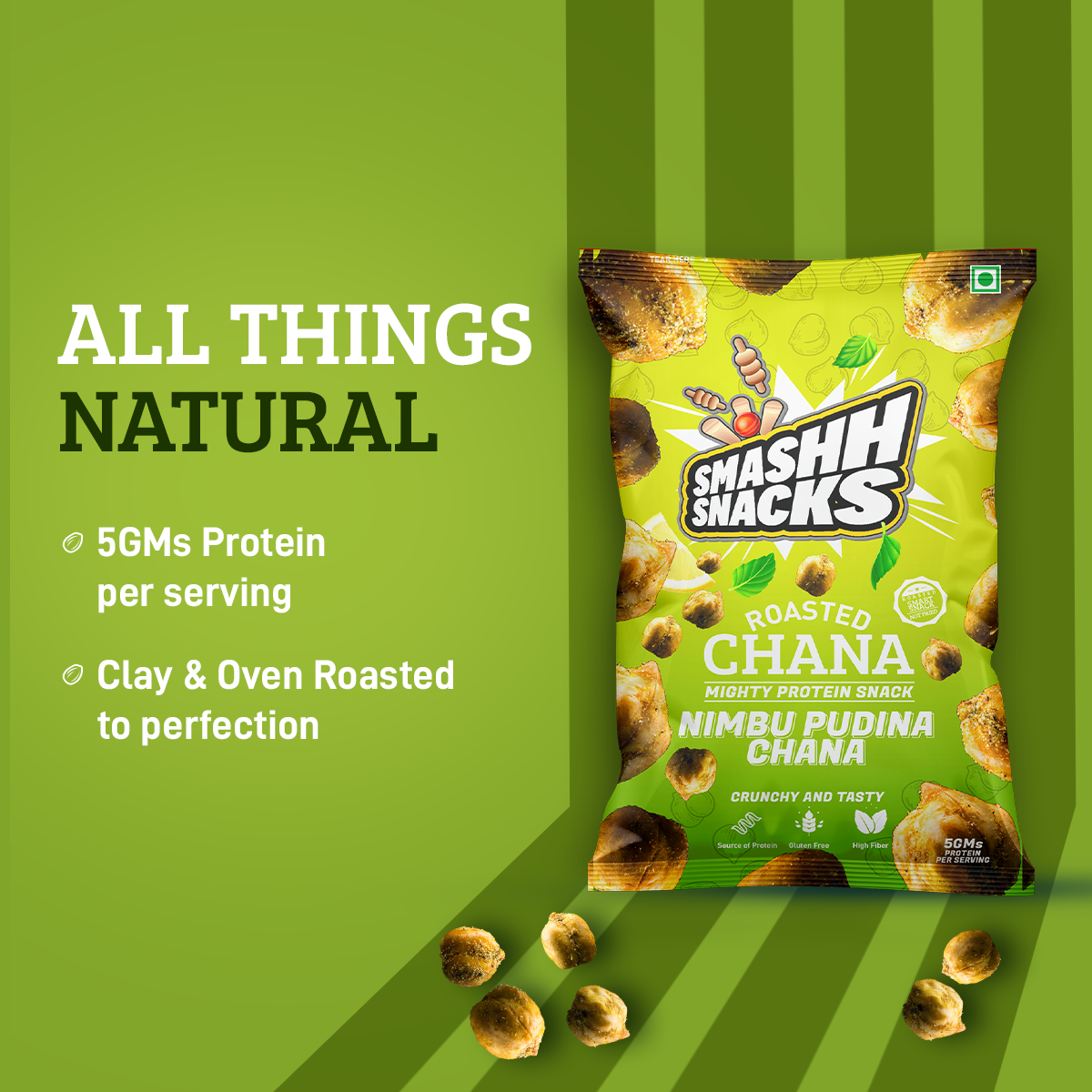 Nimbu Pudina Chana Pack of 4 (140gx4=560g)