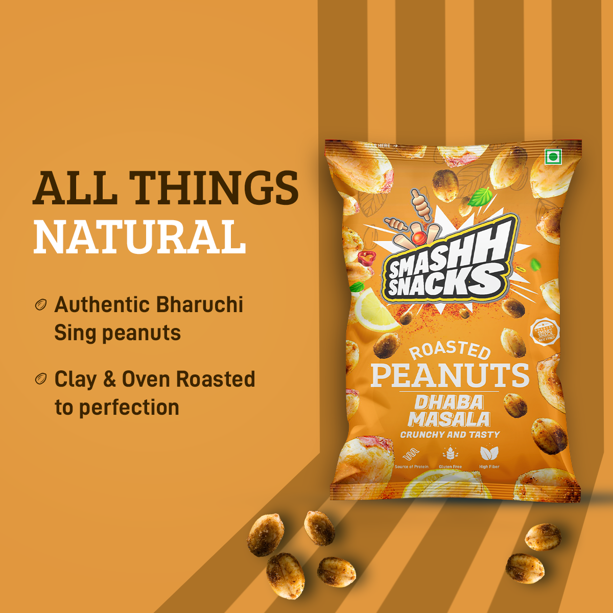 Dhaba Masala Peanuts- Pack of 4 (140g x 4=560g)