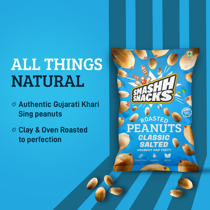 Classic Salted Peanuts-Pack of 4 (140g x 4=560g)