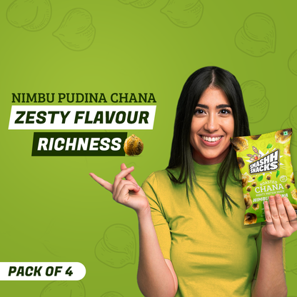 Nimbu Pudina Chana Pack of 4 (140gx4=560g)