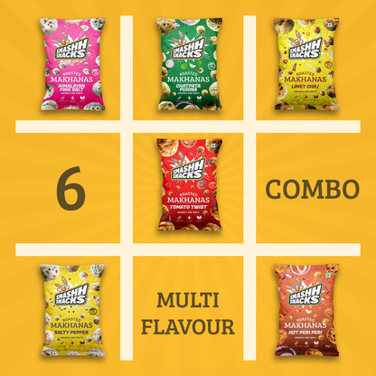 Makhana Combo- Pack of 6 (26g x 6=156g)